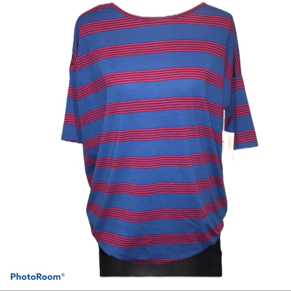 LuLaRoe Irma Striped High Low Tunic Size XS